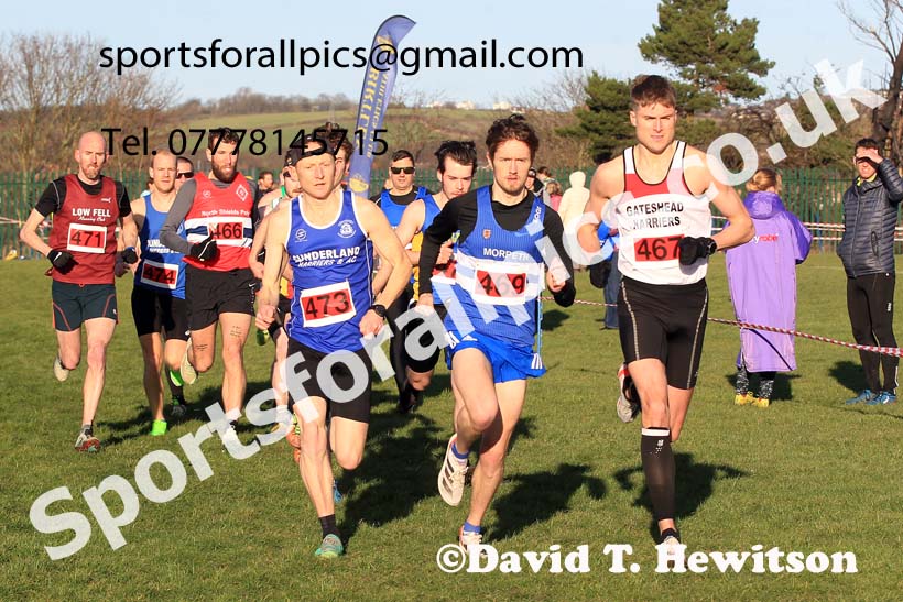 Senior Mens 2023 Birtley Cross Country Relays, County Durham. Photo: David T. Hewitson/Sports for All Pics